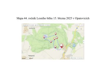 Lesní běh v Opatovicích / fotogalerie / Mapa